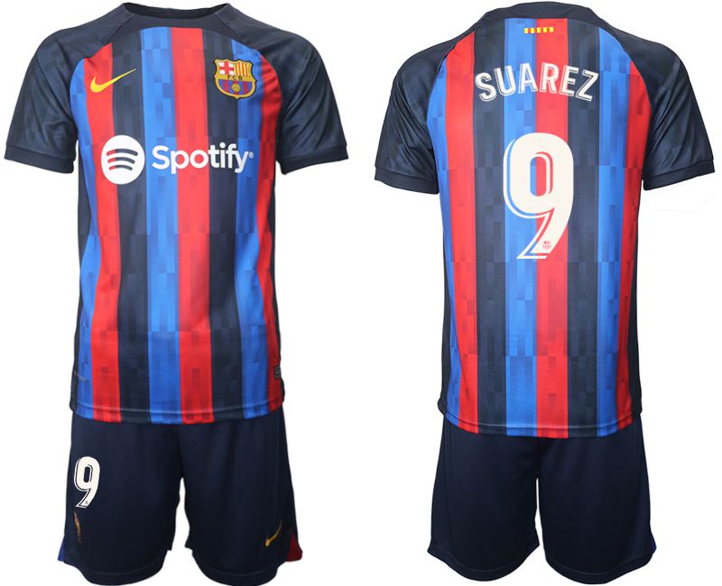 Men 2022-2023 Club Barcelona home blue #9 Soccer Jersey->barcelona jersey->Soccer Club Jersey